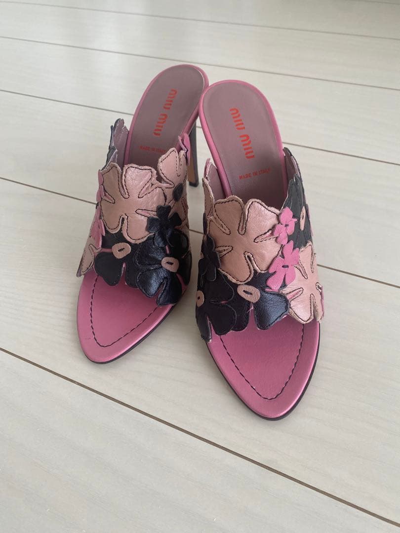 miumiu 花柄ミュール 36.5