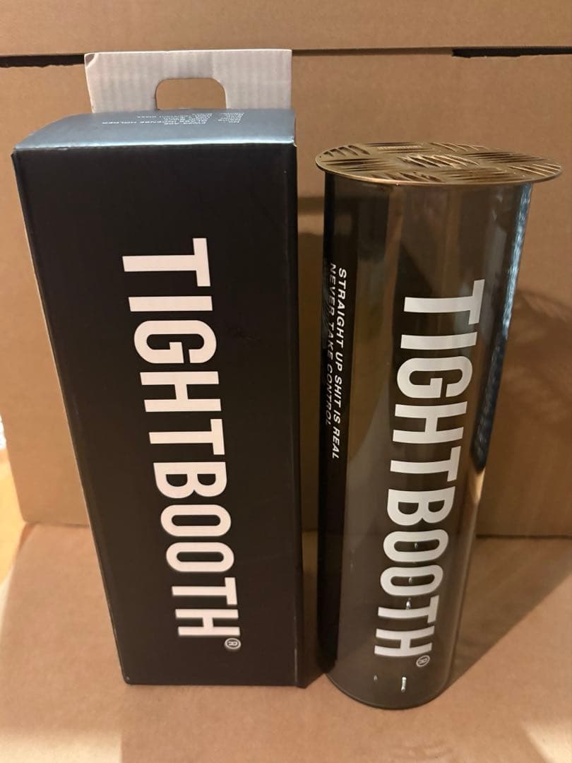 お香 TIGHTBOOTH GLASS INCENSE HOLDER BLACK