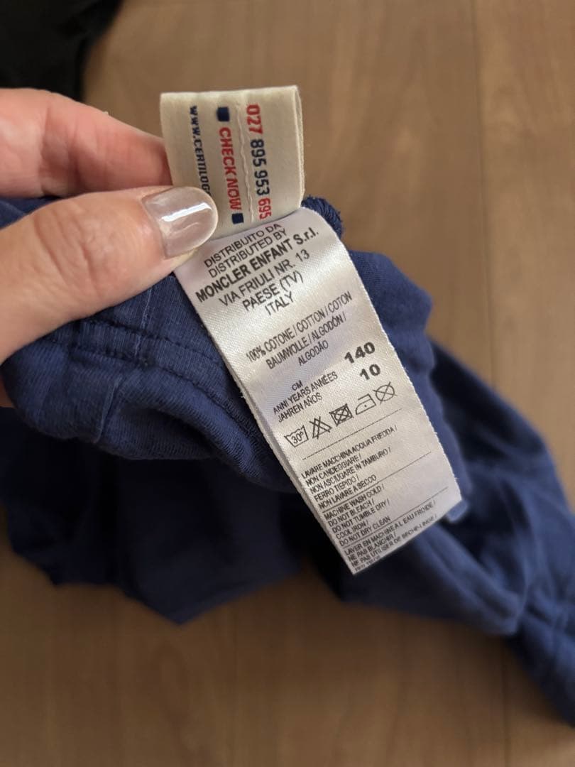 最終値下 モンクレール Tシャツ 2枚 10a 140 ブラック ネイビー