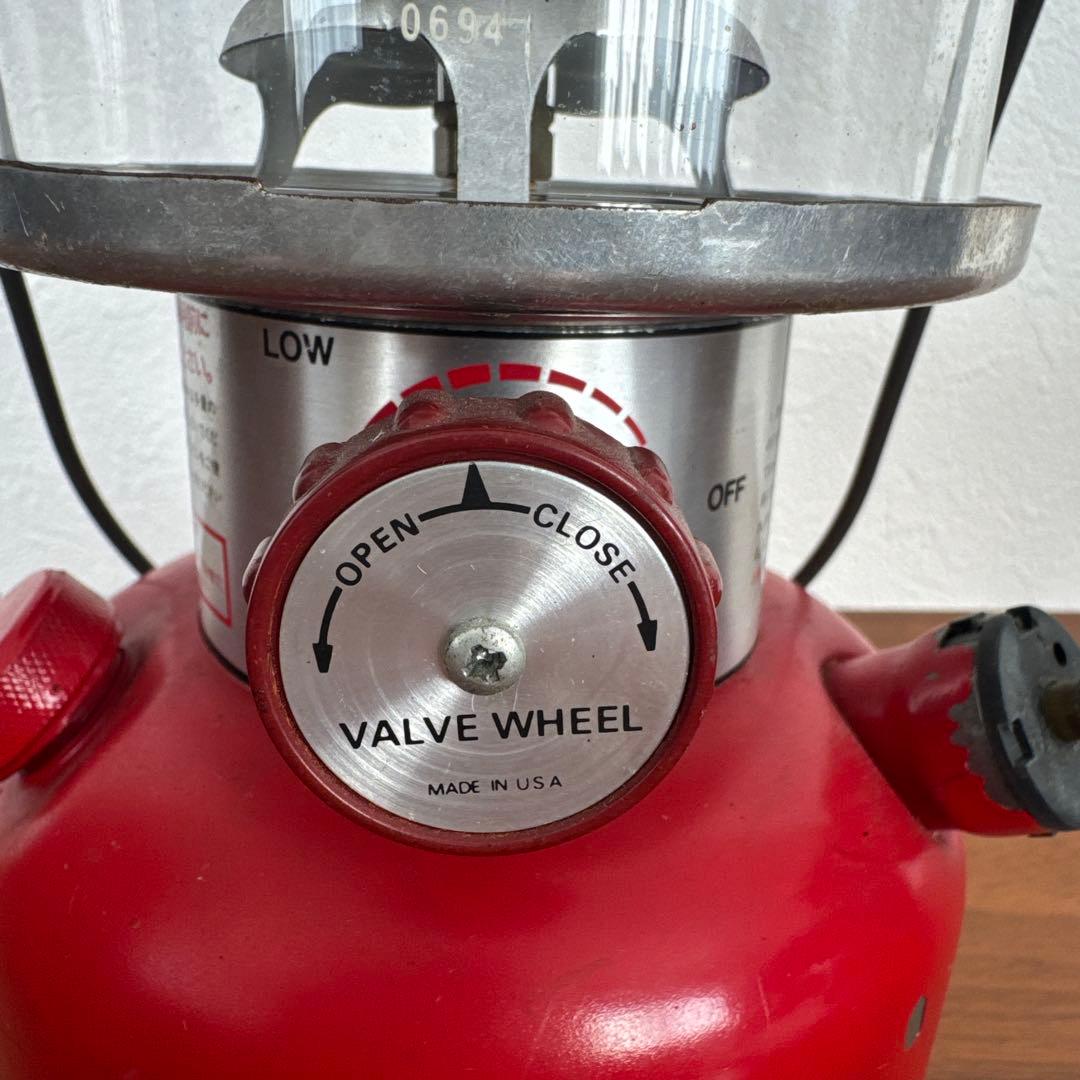 コールマン 282 ツーマントル ガソリンランタン USA製 赤 Coleman