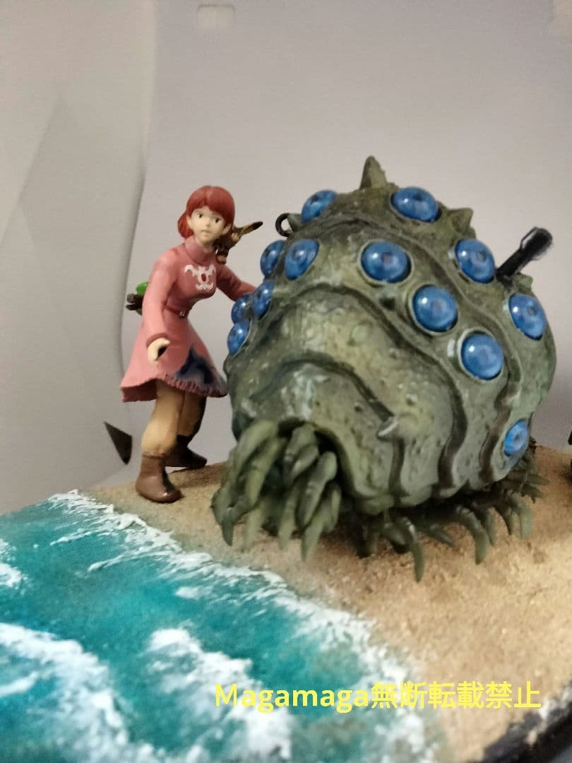 P*O様 風の谷のナウシカ☆　プラモデル完成品　王蟲とナウシカ　ジオラマセット