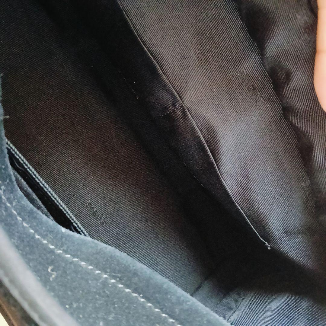 LOEWE アマソナ 28　スエード　ブラック　黒