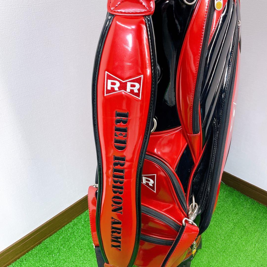 ドラゴンボール　レッドリボン軍　キャディーバック　赤　3点式　9.5型　46in