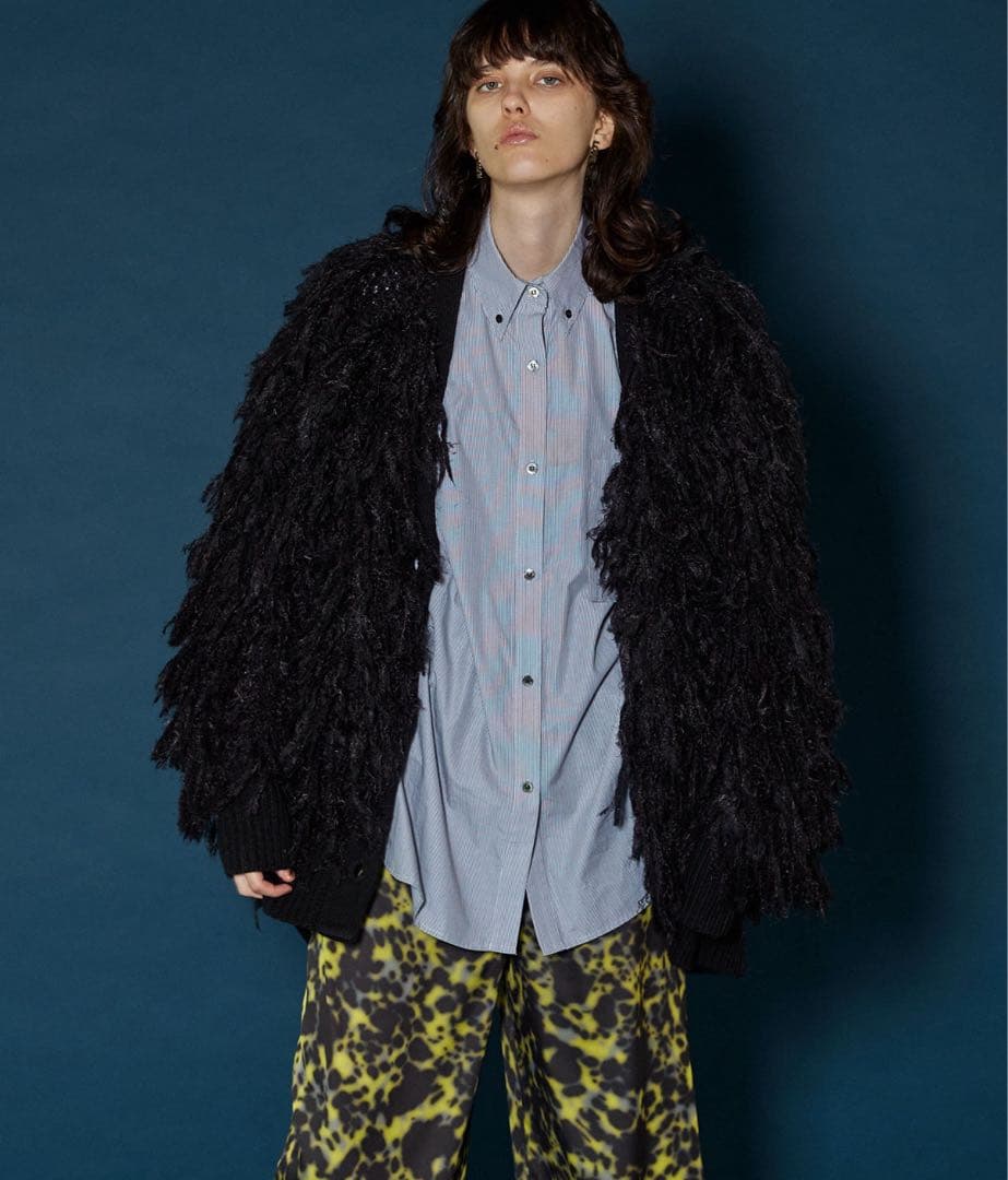 MAISONSPECIAL フリンジカーディガン