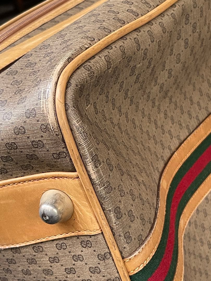 【希少品】オールドグッチ シェリーライン GGスプリーム トラベルバッグ