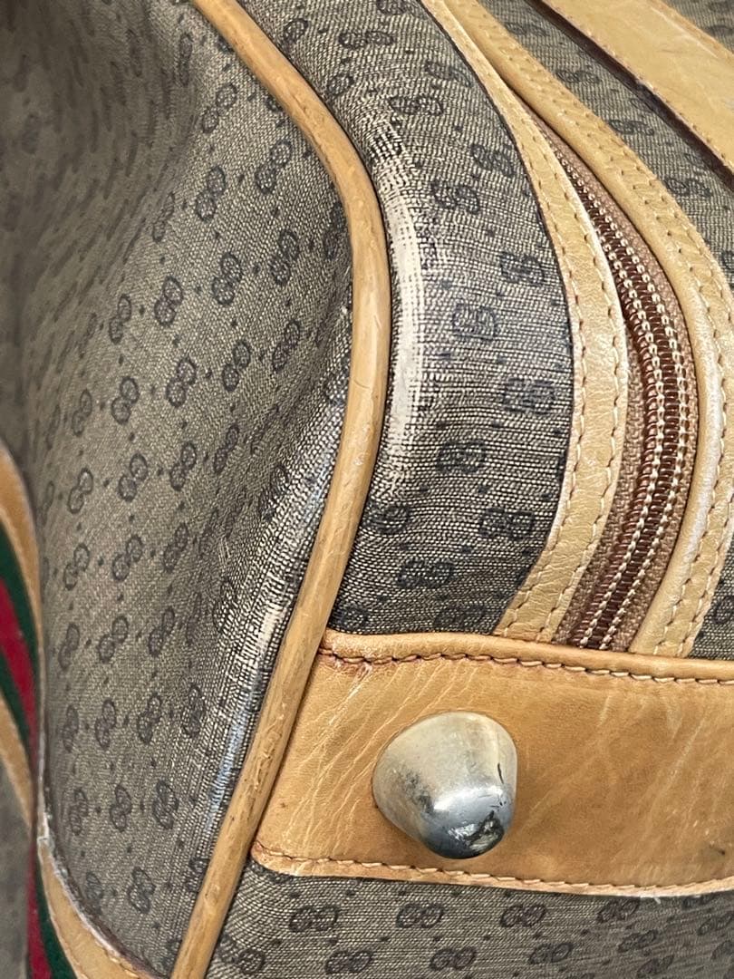 【希少品】オールドグッチ シェリーライン GGスプリーム トラベルバッグ