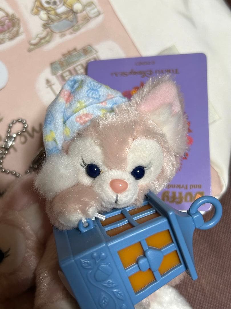 ダッフィーフレンズ　トートバッグ　リーナベル　ぬいぐるみ　ストラップ