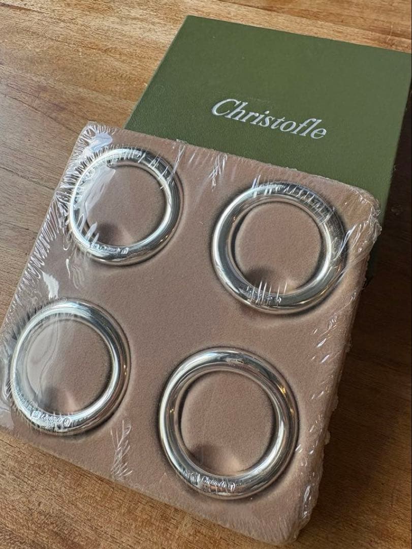 Christofle ナイフレスト&箸置き 4個セット【新品・未使用品】