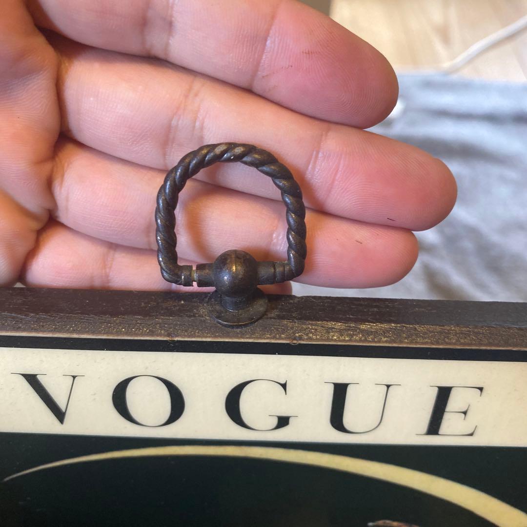 ビンテージ　VOGUE MOON 木製プレートポスター　アートポスター　絵画