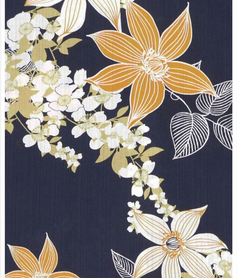 DITA 2025 浴衣 着物 帯 下駄3点セット F 幻想鏡花水月(柑橘)