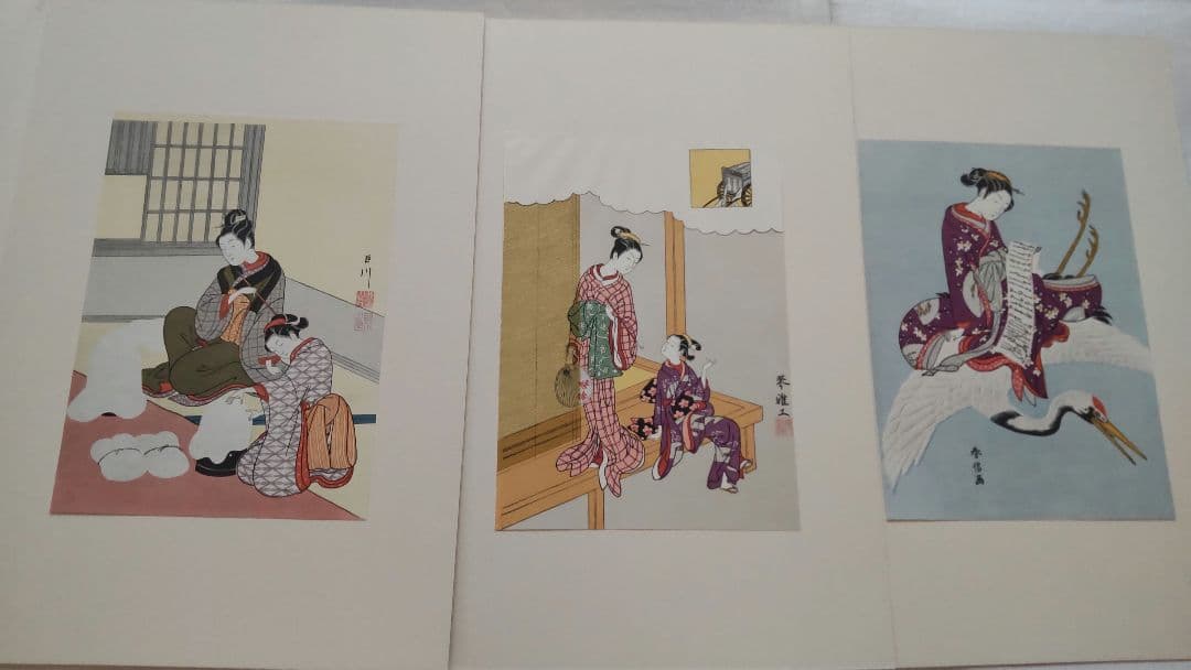 浮世絵版画★画装用画★6冊セット★春信HARUNOBU★２４枚セット★シリーズ3