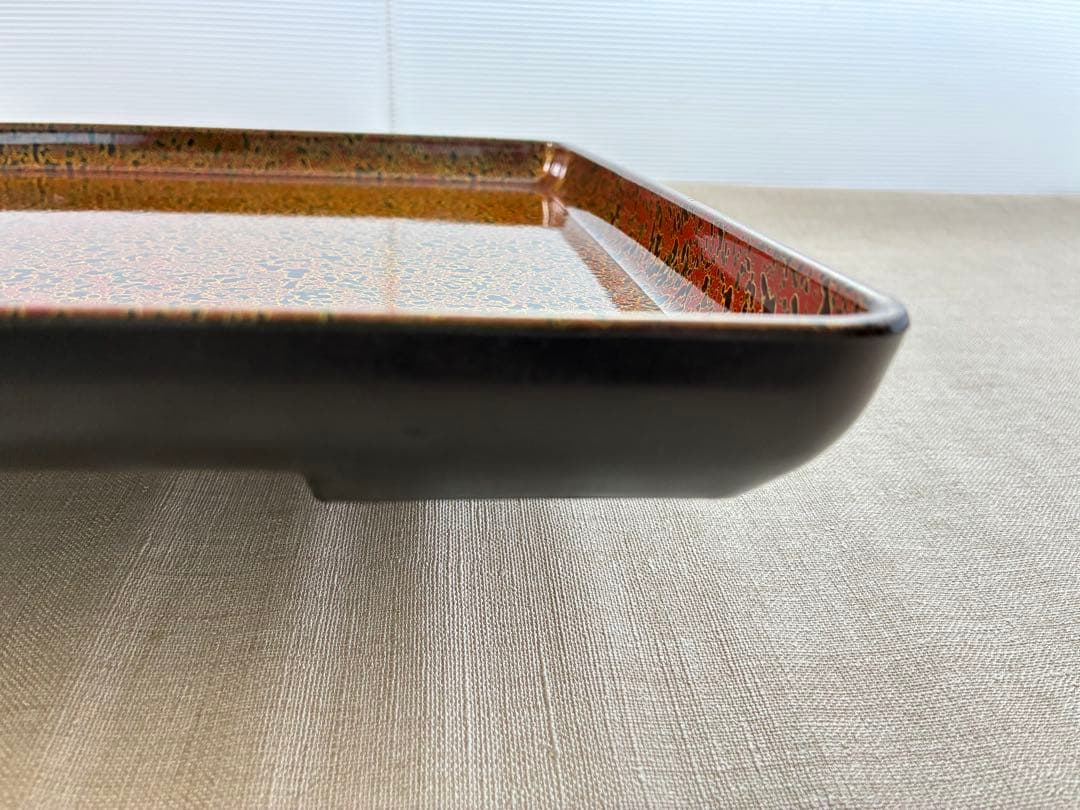 昭和レトロ 津軽塗 角膳漆器 [約35㎝] 8枚セット 和食器 業務用にも