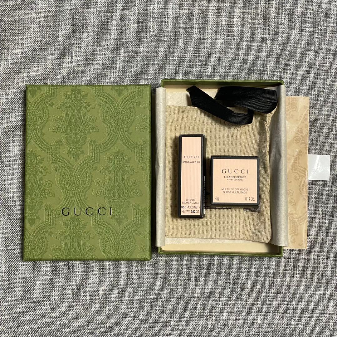 【GUCCI】リップバーム/フェイスボディグロス　2点セット