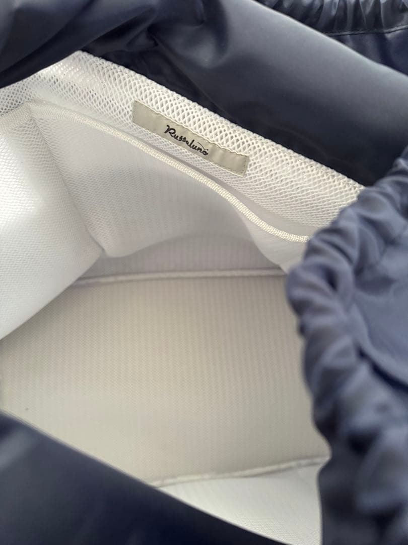 【新品タグ付き】Russeluno ゴルフバッグ メッシュ ホワイト/ネイビー