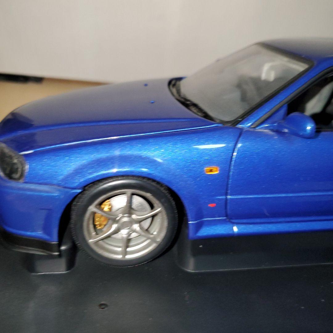 オートアート1/18 77301 日産R34スカイラインGT-R 1999ブルー