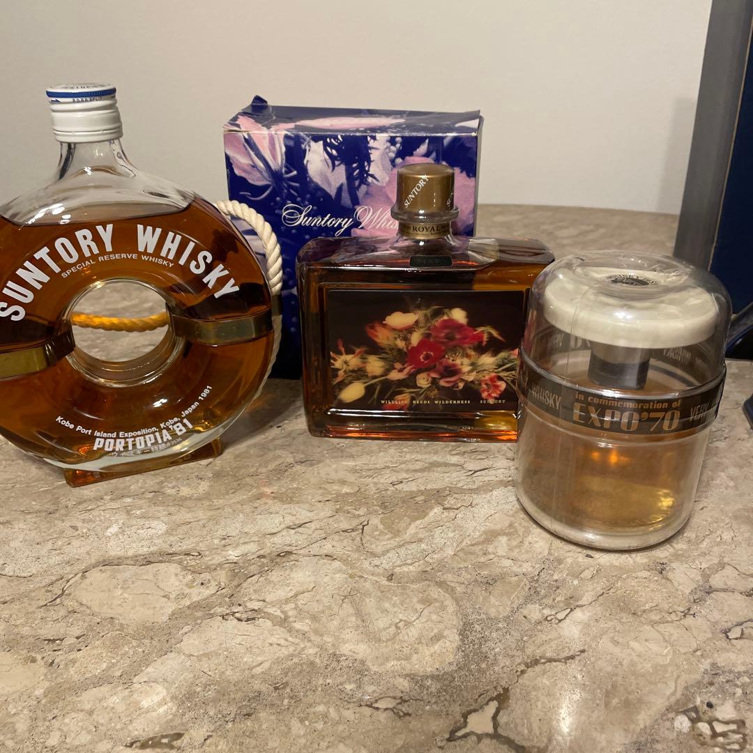 万博で大人気のサントリーセット。エッフェル塔のナポレオンの空容器付　大幅値下げ