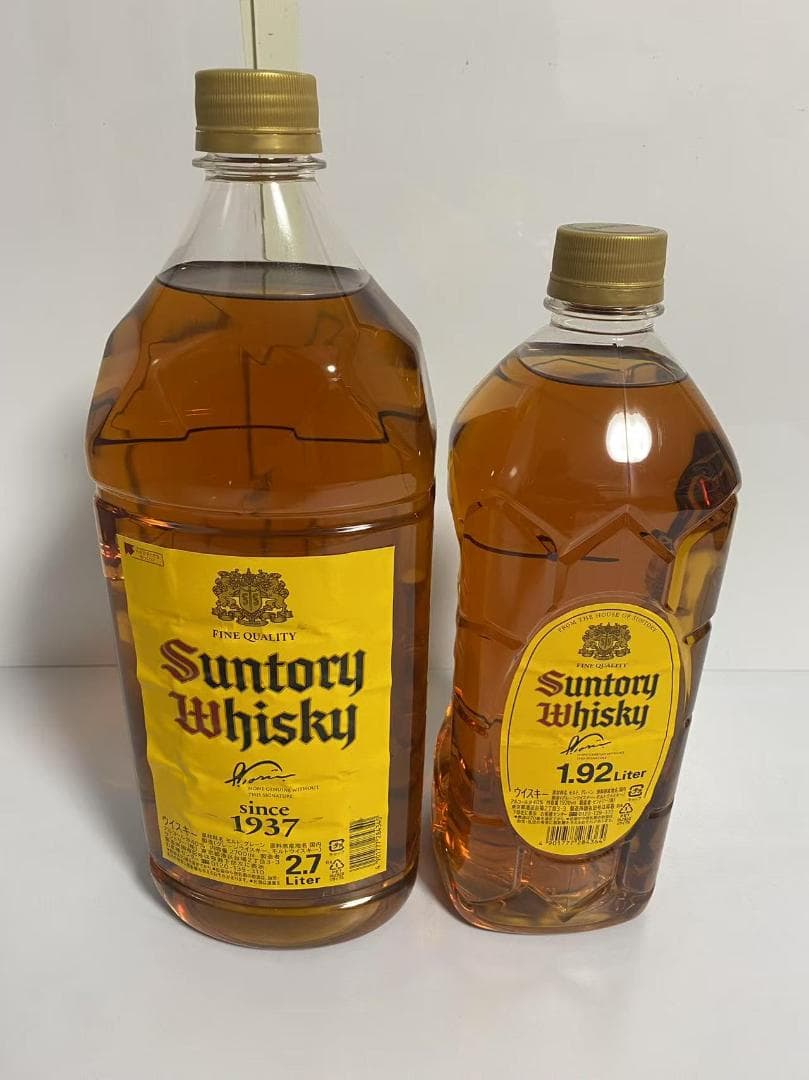未開封 2本セット サントリー ウイスキー 角瓶 2.7L 1.92L