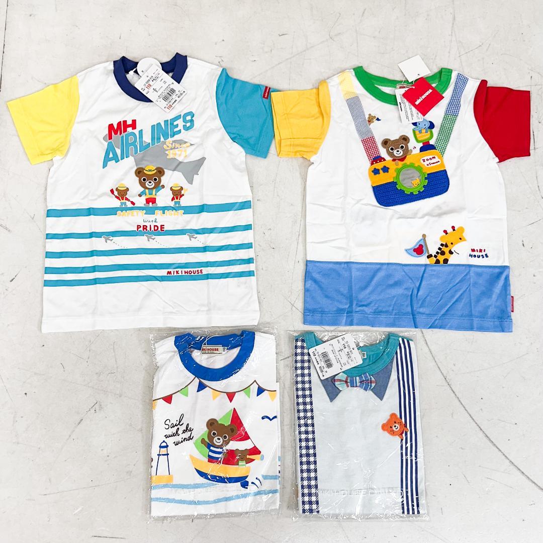 ま*み様 ミキハウス ダブルビー 半袖 Tシャツ 4枚 セット 110サイズ K