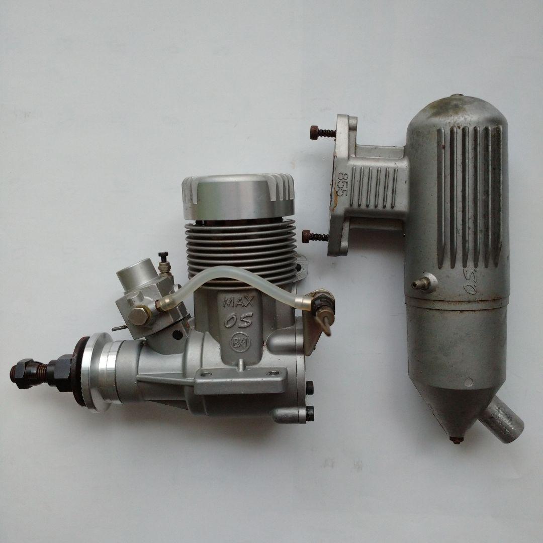 ラジコン飛行機エンジン OS MAX BX-1＋マフラー