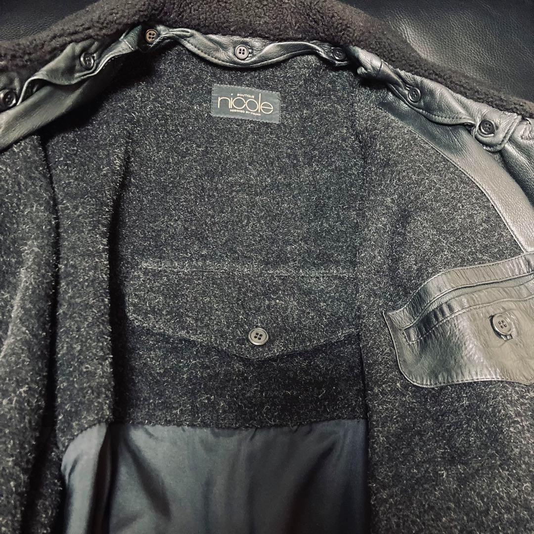 【革ジャン】boutique nicole ブティック ニコル シカ皮