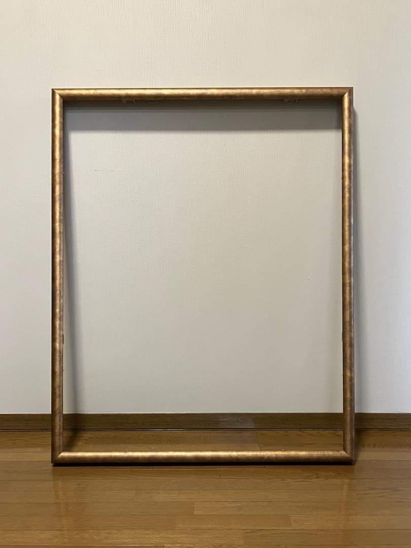 マルニ額縁店　出展用仮額縁 CD-22 F30 ウッドゴールド