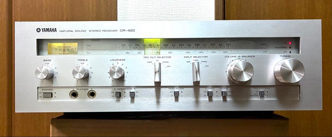 らん【知られざる名機・完動・美品】CR-420 YAMAHA レシーバー