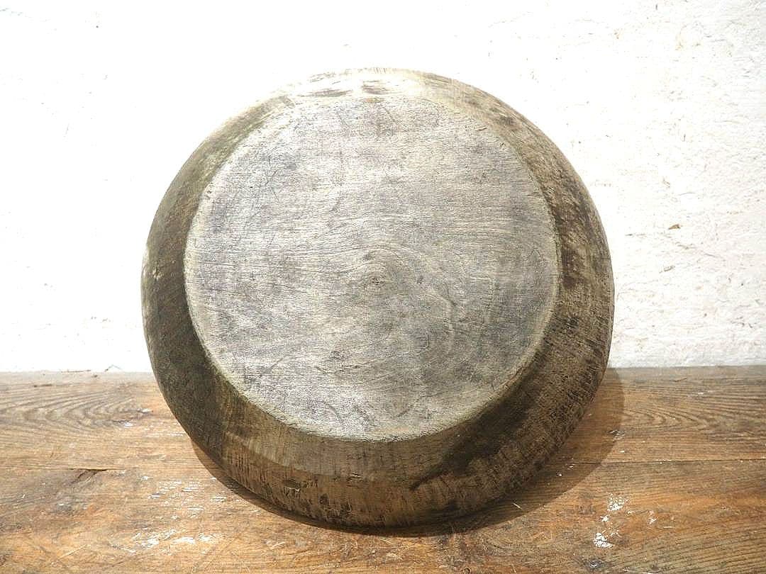 1322 W50cm レトロなこね鉢　捏ね鉢　蕎麦打ち　うどん　古道具　木皿