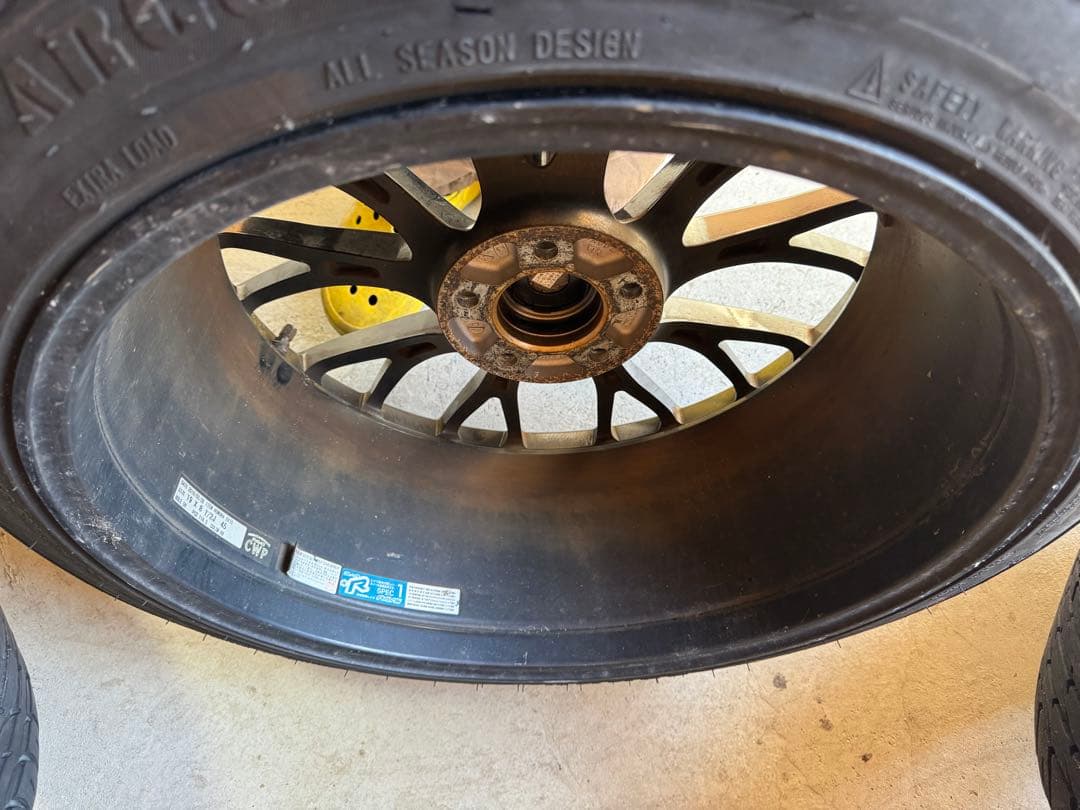 送料無料。Rays ホムラ　19インチ ホイールセット　8.5j ＋45