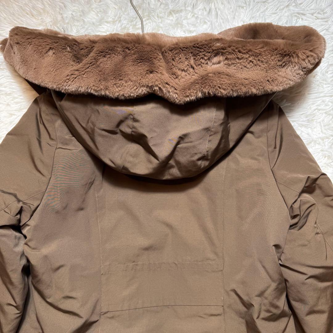 未使用級 ブルーレーベルクレストブリッジ モッズコート ファーフード ライナー付