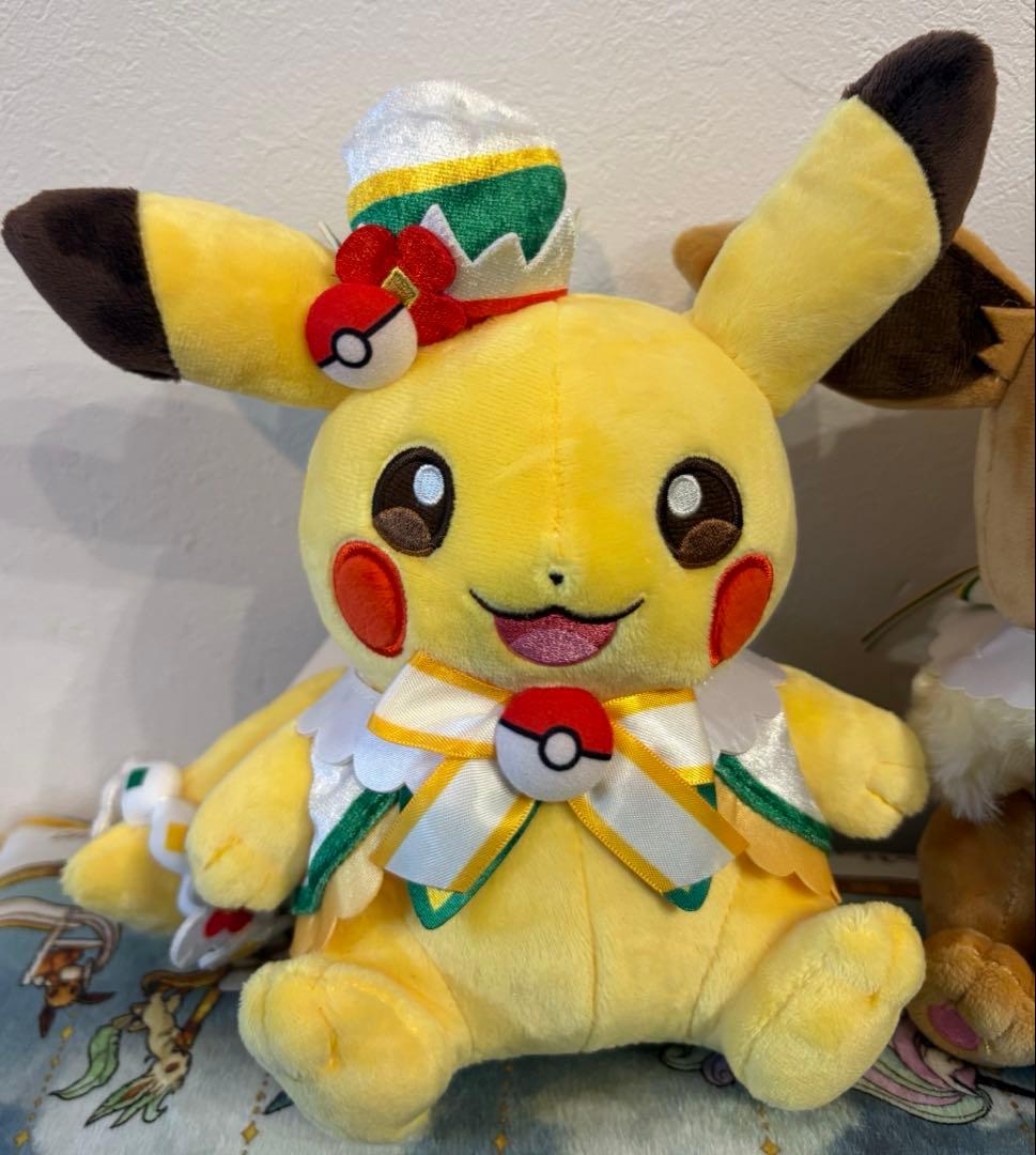 【限定】ポケパーク カントー ピカチュウ イーブイ ぬいぐるみ カーニバル衣装