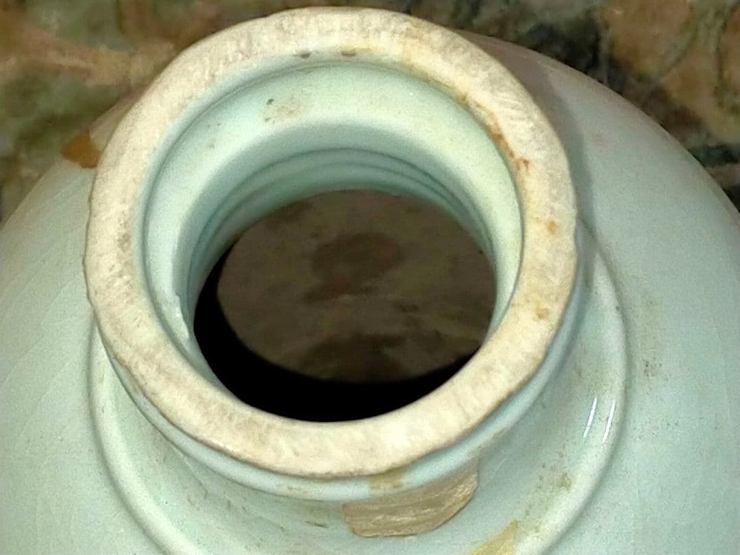 ♥値下げ！♥中国　青磁　花瓶　参考品　骨董　古玩