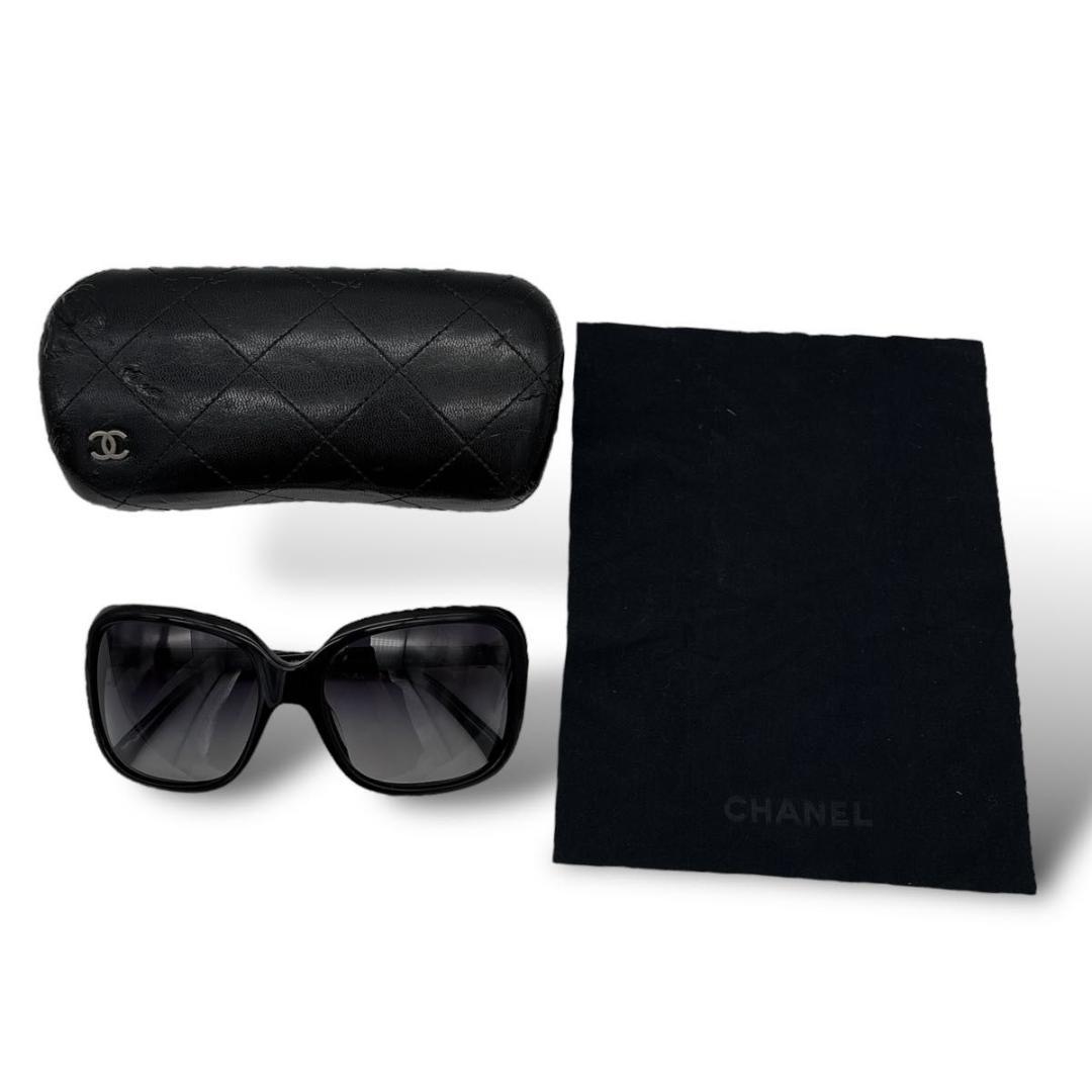 【美品】CHANEL sunglasses case coco ribon