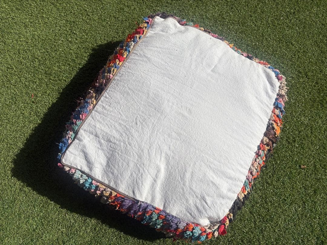 モロッコ　プフ　pouf アジラル　オットマン クッション　ラグ　147