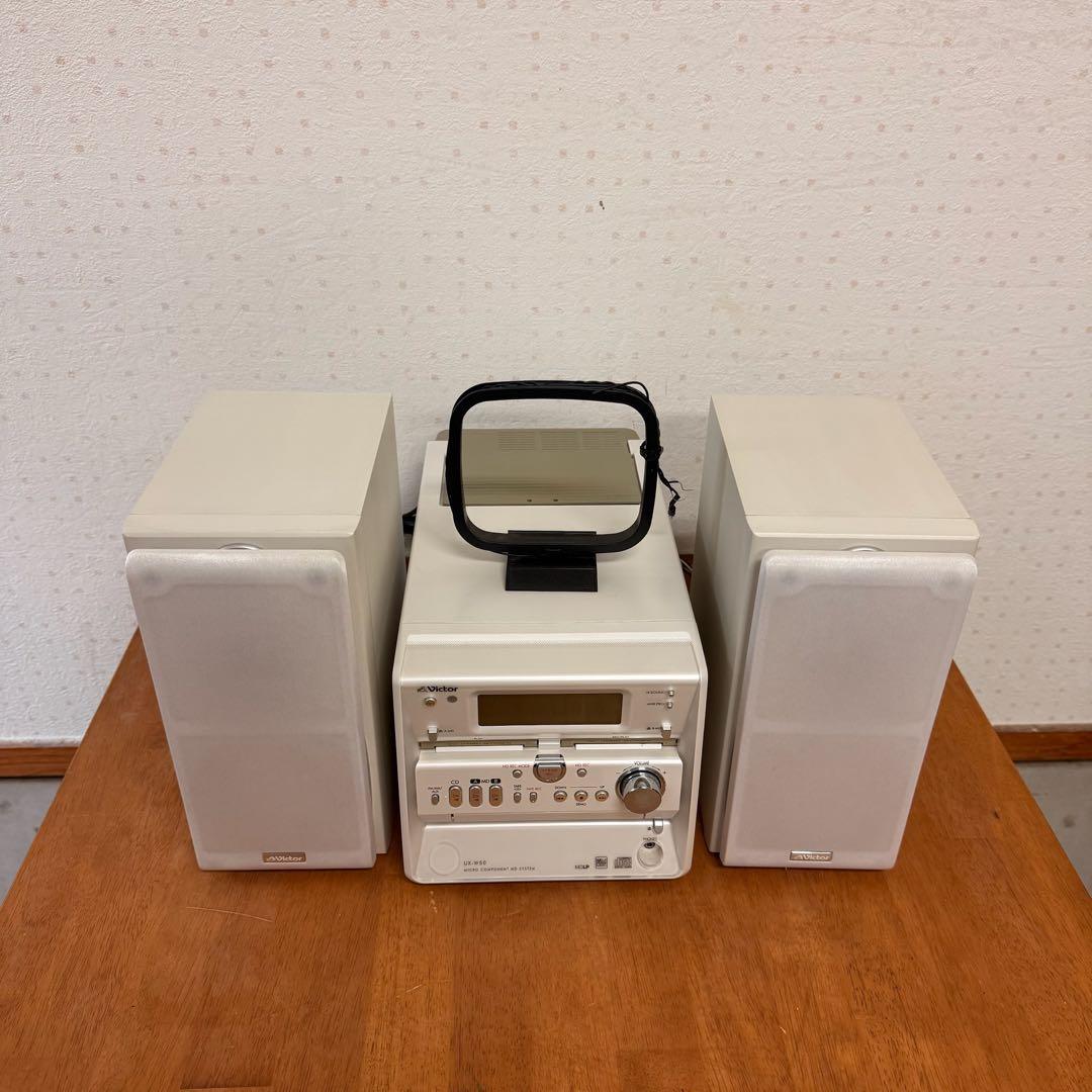 ● 美品 Victor ビクター CA-UXW50-W CD MD コンポ