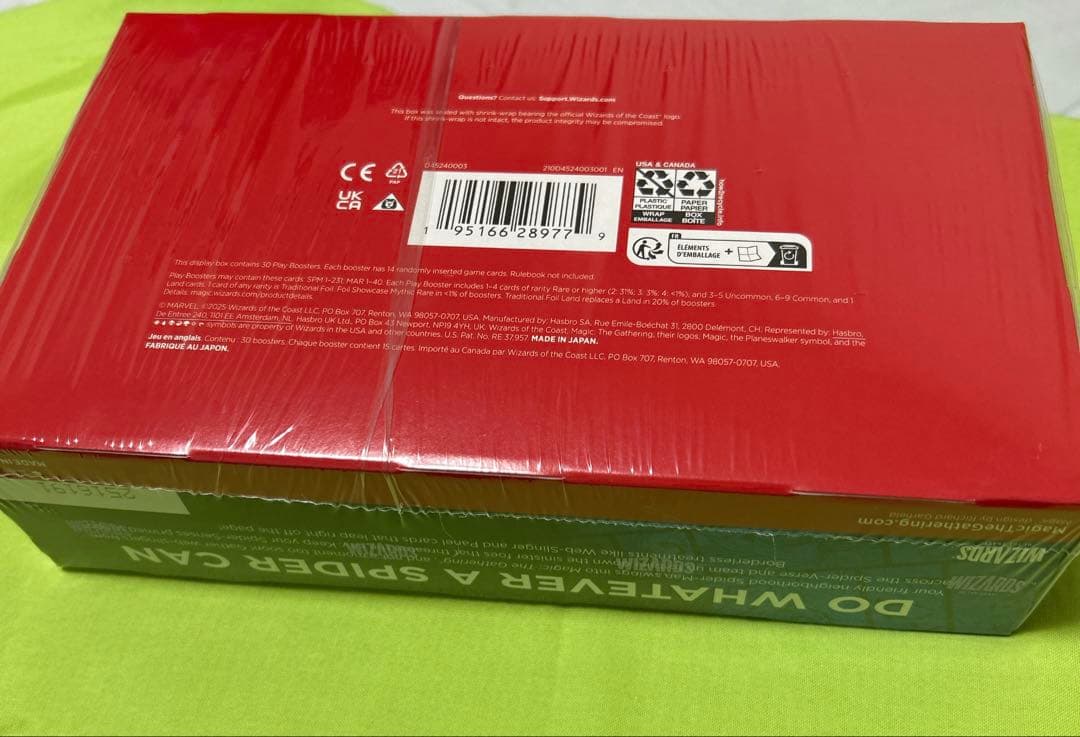 交渉ok！プロモ付！MTG 英語版 マーベル スパイダーマン プレイブースター