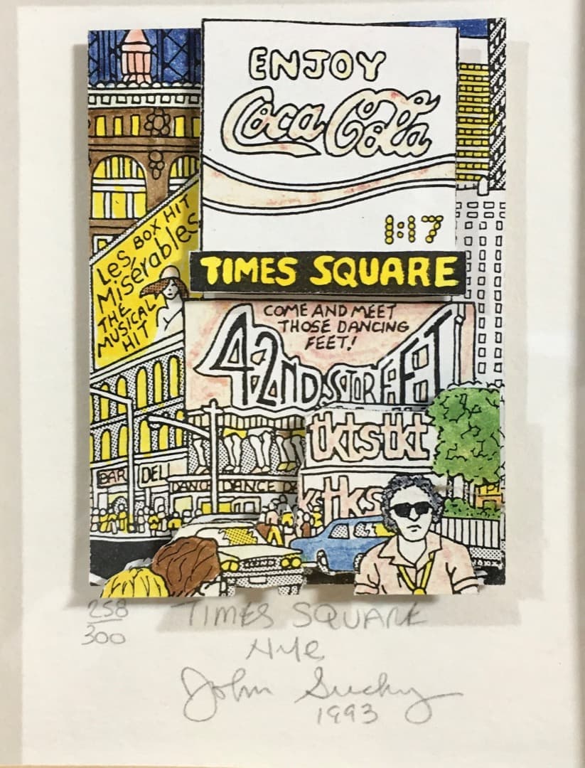 ○John Suchy ジョン サッチー タイムズスクエア 1993 3Dアート