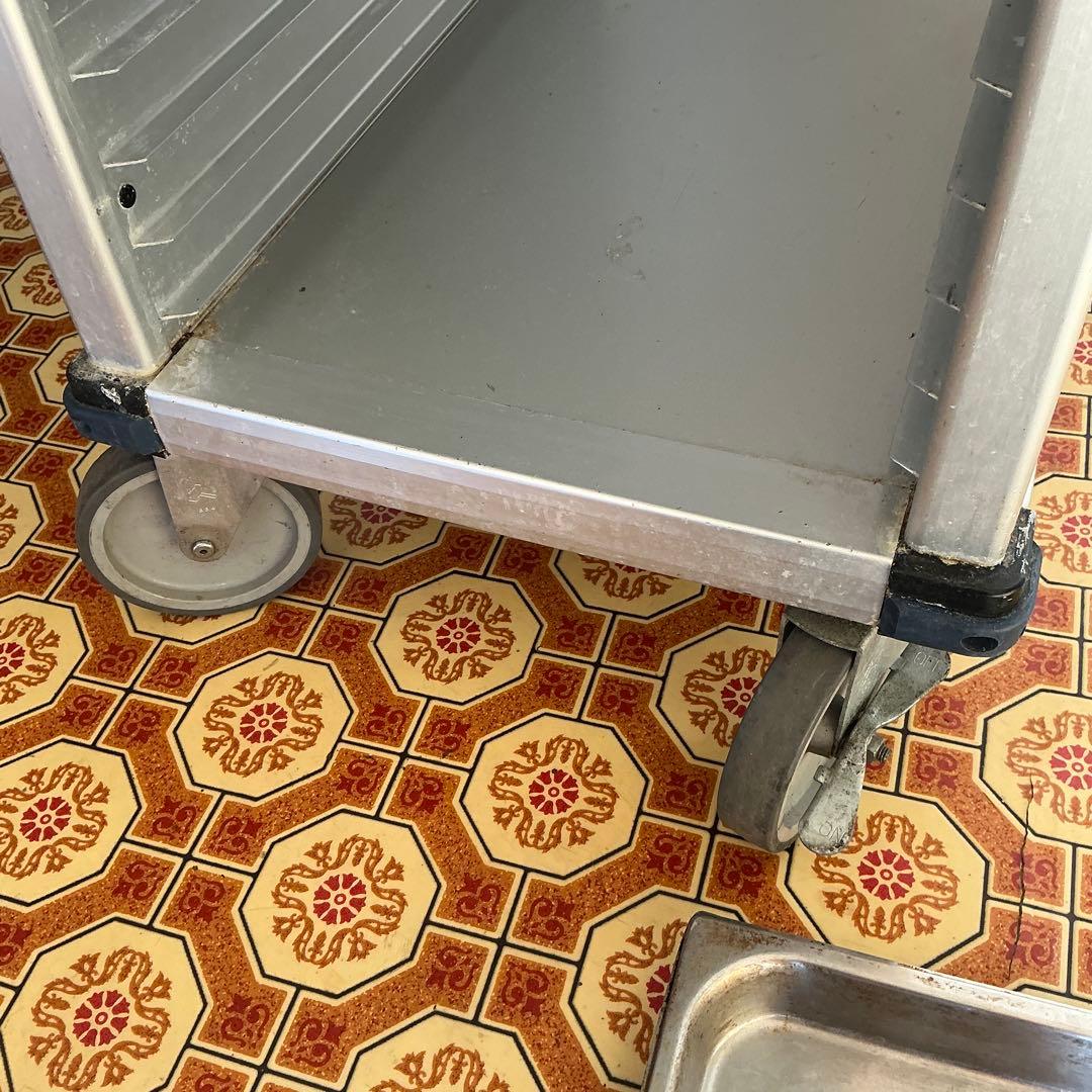 【業務用】PT FLEX アルミトレイラック キャスター付 15段 耐荷重200