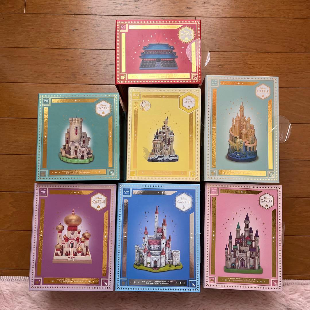 週末セール　ディズニー　キャッスルコレクション　オーナメント　7個セット