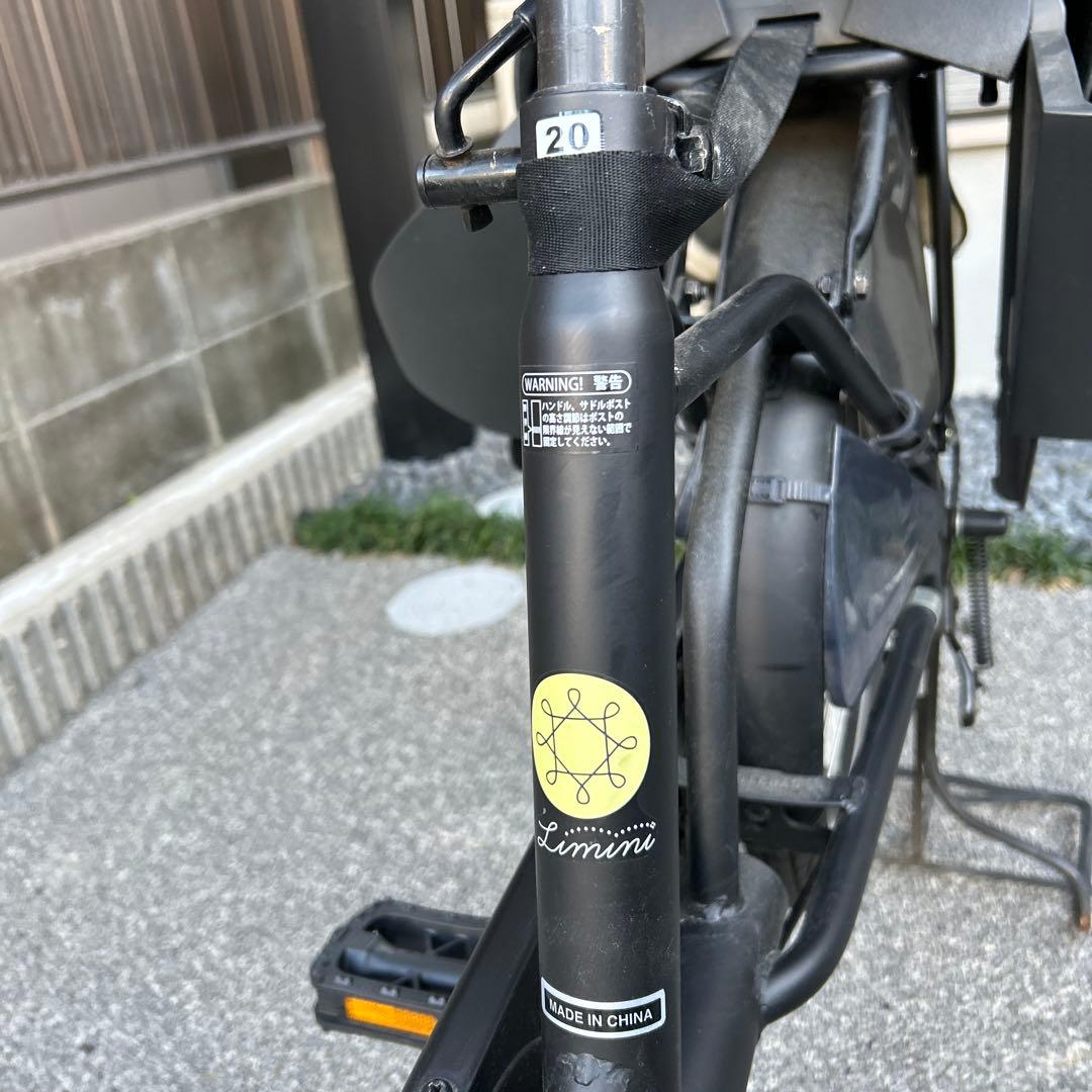 【美品】非電動チャイルドシート付き自転車　ハーフカバー付き