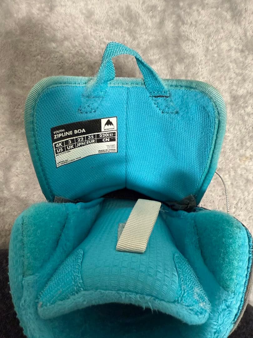 Burton ZIPLINE BOA キッズスノーボードブーツ 22cm