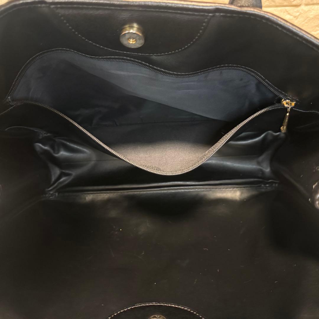 Longchamp ロンシャン ロゾ ハンドバッグ ブラック ゴールドトグル