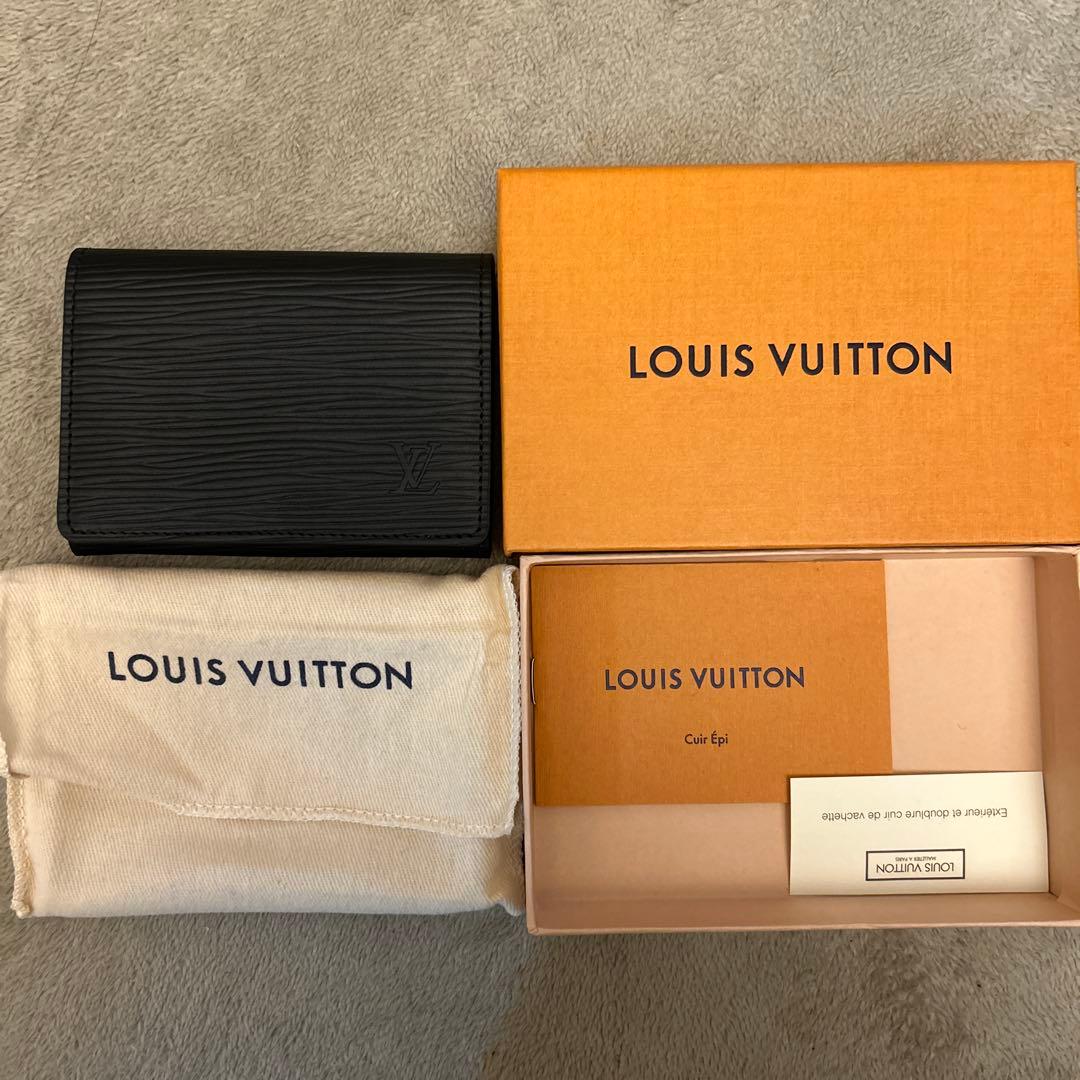 LOUIS VUITTON エピレザー 名刺入れ ブラック