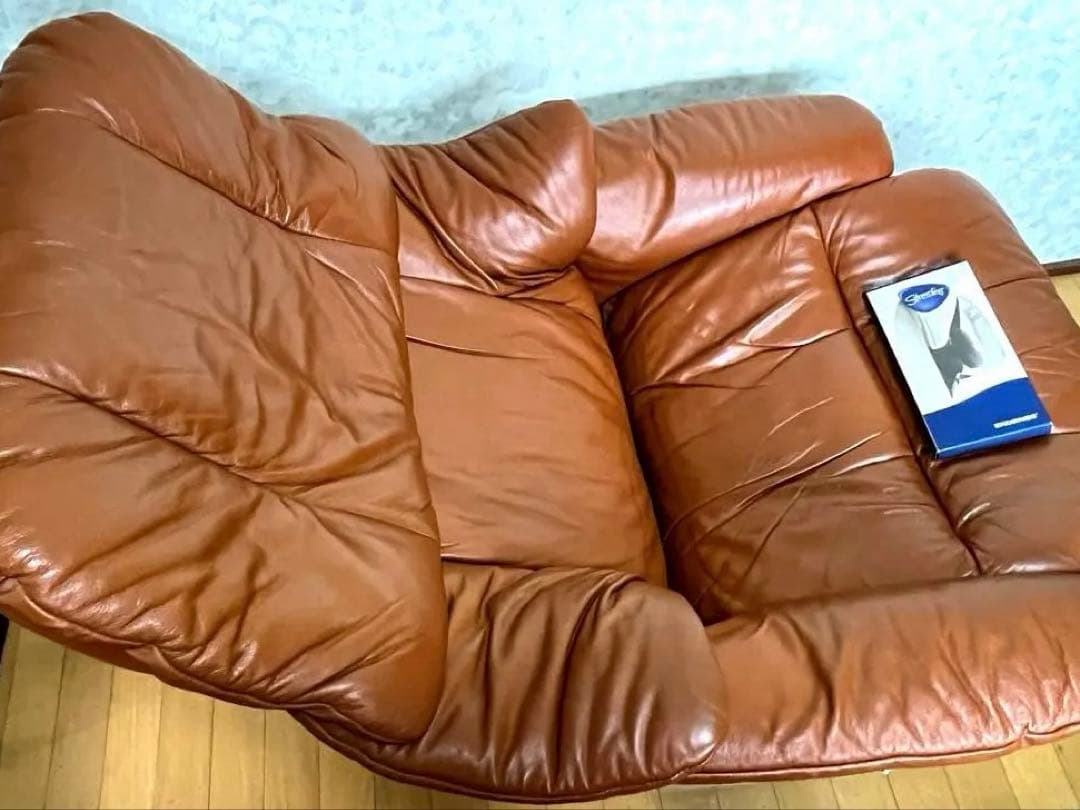 ば*ん様 EKORNES Stresslessレザー リクライニングチェアセット
