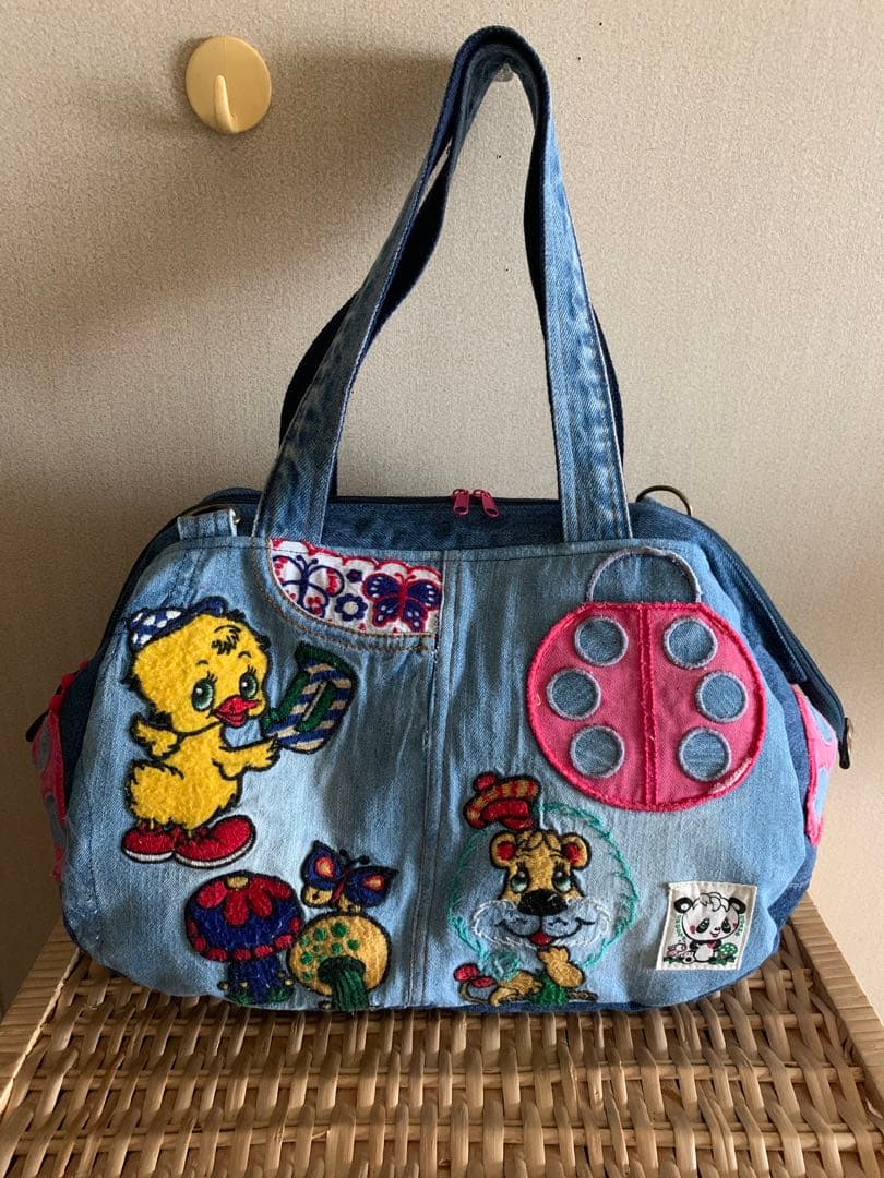 【anz.】ワイヤー口金ボストンバッグ(L)×3、ぽってりトートバッグ×2