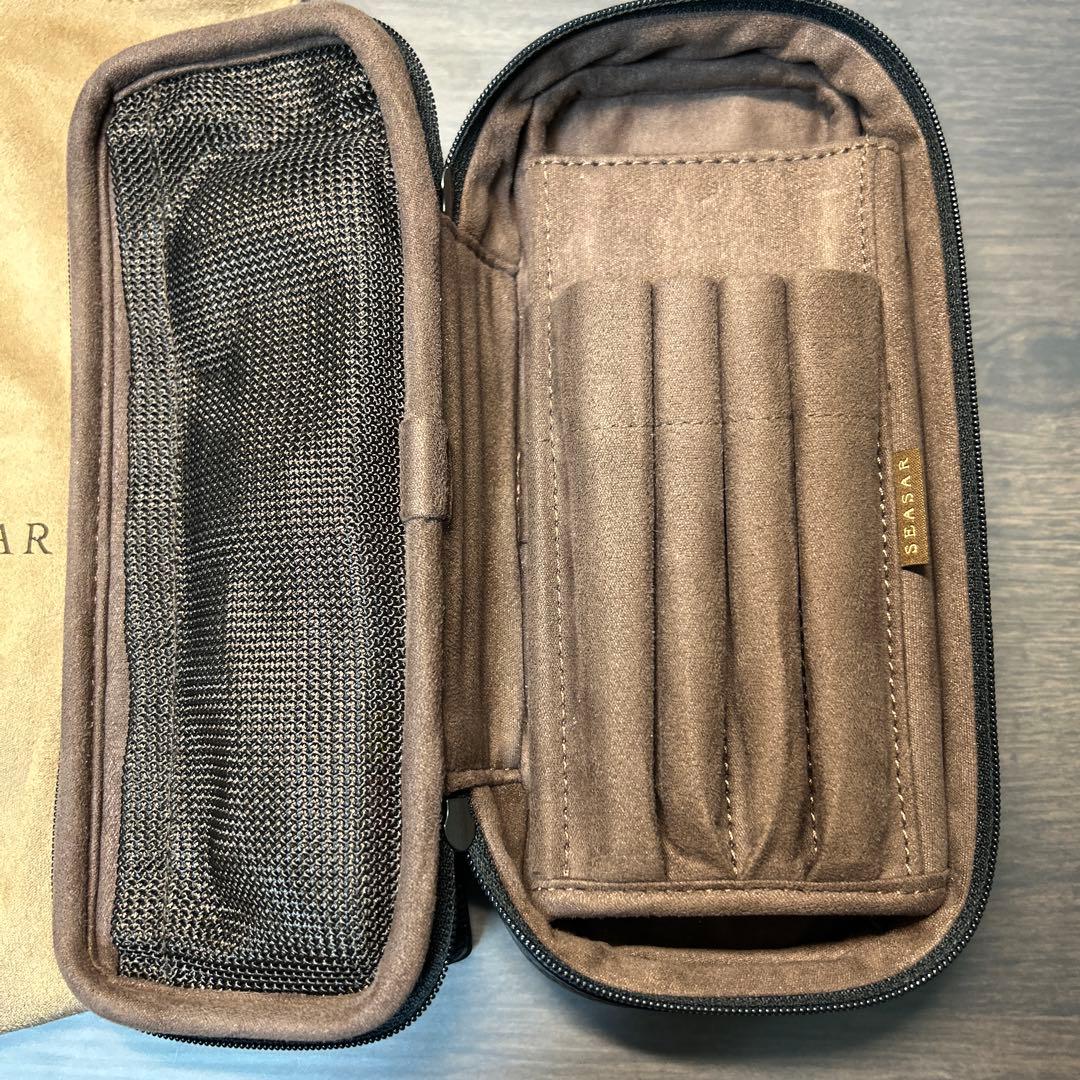 SEASAR オクトフォールド ペンケース エンボスレザー