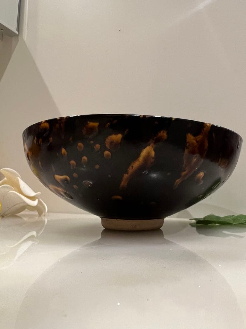 中国宋元明朝 の何窯の碗　中国骨董　古美術　唐物　中国美術品　青磁 ★ 江戸骨董