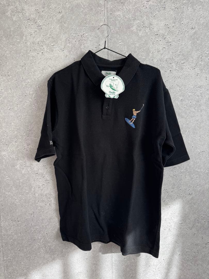 新品未使用　Pacific Golf Club 黒ポロシャツ