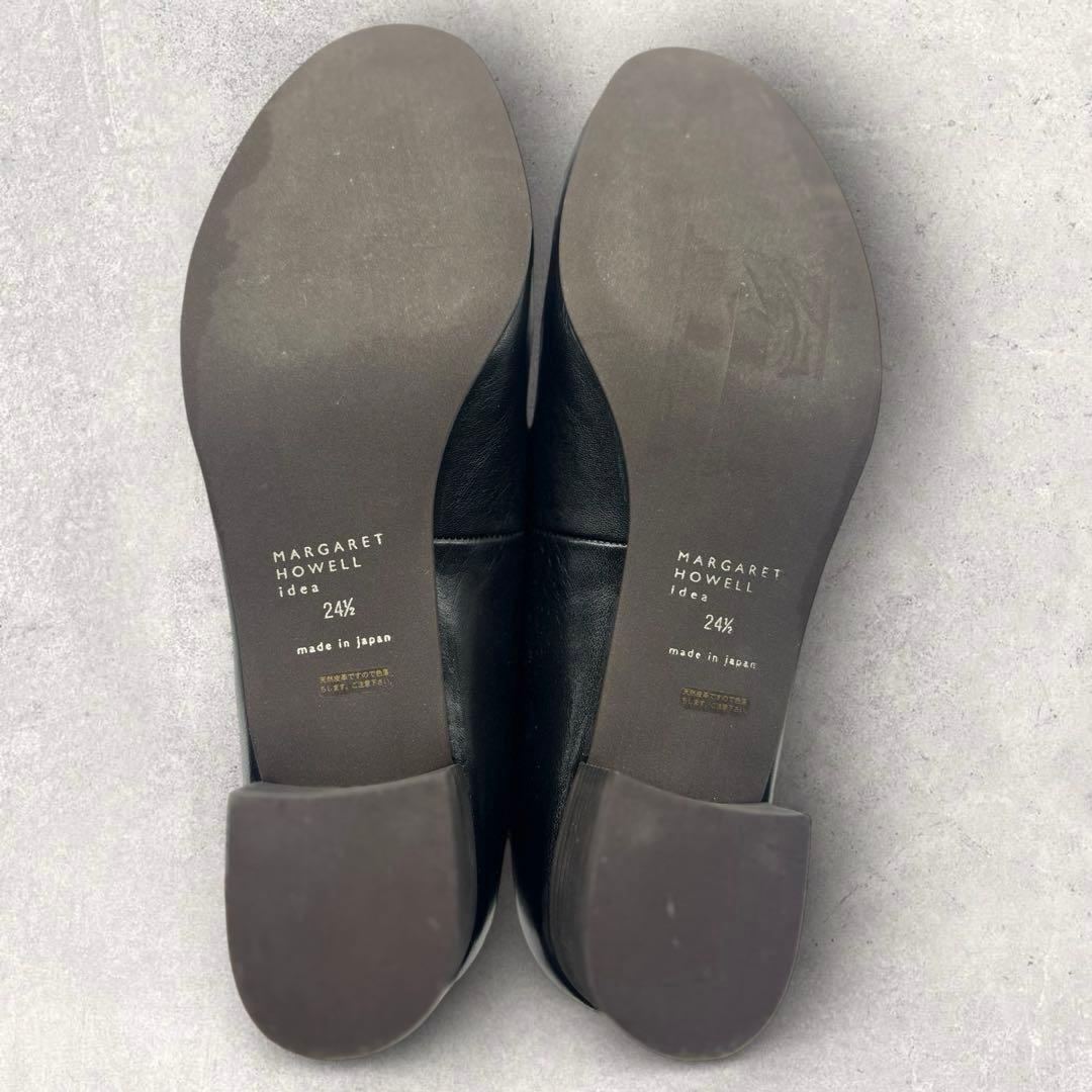 美品☆ マーガレットハウウェル　黒　ブラックローファー　タッセル　24.5㎝