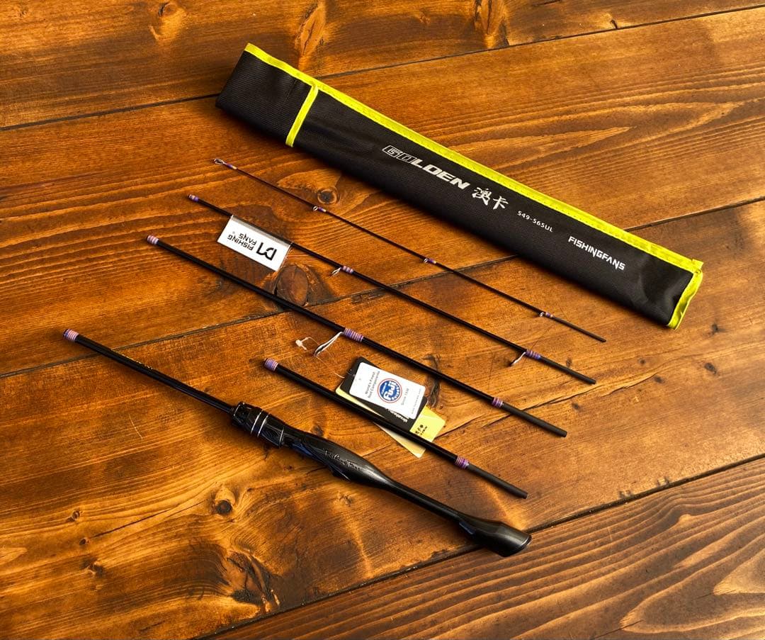 新品未使用　超軽量　カーボンロッド　トラウトロッド　スピニングロッド　アジング