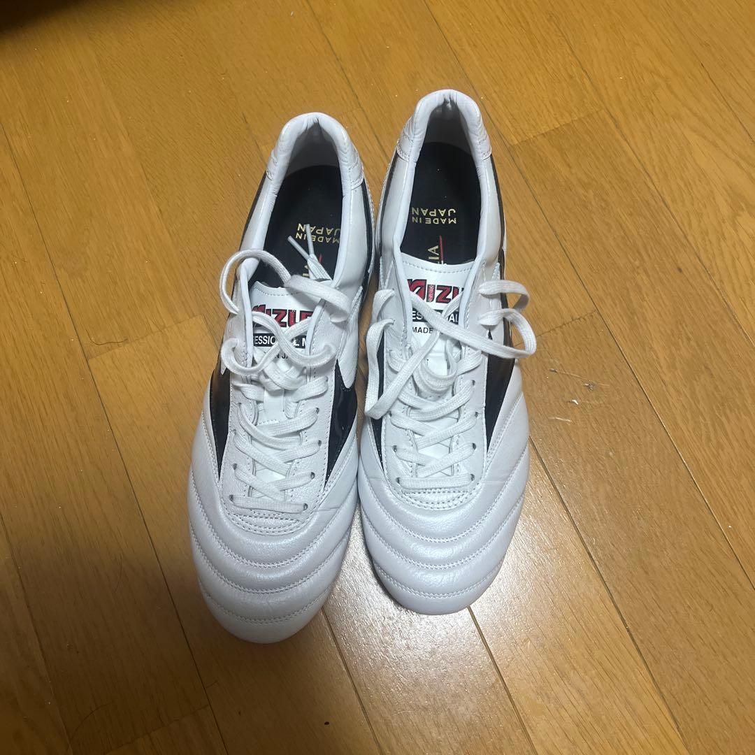 Mizuno Morelia スパイク 日本製 ホワイト/ブラック/レッド